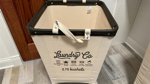 Watch Heavy Duty Steel Frame Canvas Rolling Laundry Cart on Amazon Live