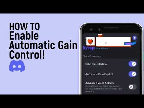 How to Enable Automatic Gain Control on Discord