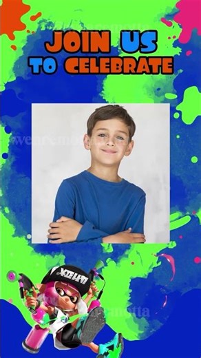 Make Your Child’s Party Epic with a Splatoon Birthday Video Invitation!