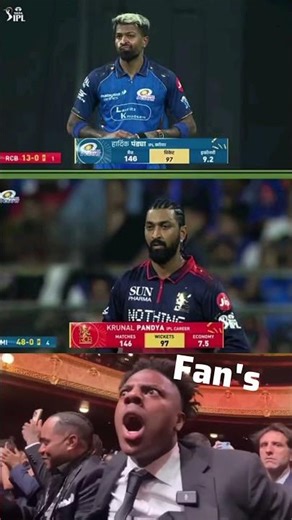 “Hardik vs Krunal – Copy Paste Career 😳🔥”#cricketshorts#hardik#rcbvsmi#trending#cricketlover