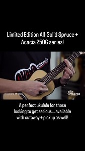 A favorite of our “Friends of Ohana”, this model is a stunner on stage. All solid in spruce and acacia for excellent projection with a balanced voice, and finished in high gloss. This model is also available with a sweet cutaway and active EQ. | Ohana Ukuleles