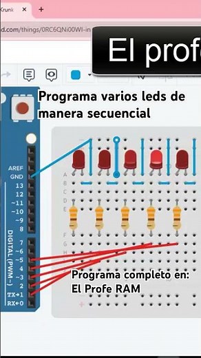 Aprende a programar leds o luces secuenciales con Arduino muy fácilmente