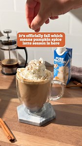 1.3K views · 6 comments | Fall is here and so is our PPSL (protein pumpkin spiced latte) | Pure Protein | Facebook