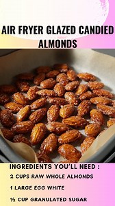 1.2K views | Air Fryer Glazed Candied Almonds There’s something...