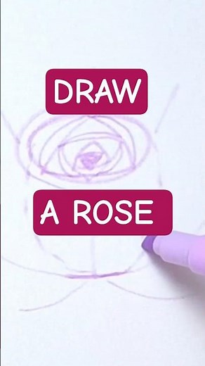 Draw a Perfect Rose Every Time #art #drawing #tutorial