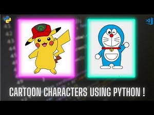 How to Create Pikachu and Doraemon Using Python | Visual Studio Code | Turtle Graphics