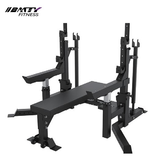 BM Adjustable Multi-Purpose Press Stand - Heavy-Duty Steel for Commercial Gyms & Home Workouts