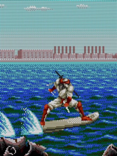 Such an iconic level. It's still really impressive · Shinobi III: Return of the Ninja Master (Mega Drive, Sega, 1993) #retrogaming #nostalgia