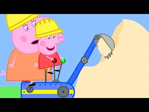 Peppa Pig at the Digger World | Family Kids Cartoon