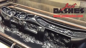This classic 1967 Fiat Dino has one of the more intricate dashes we've seen, and we carved it out in all new high density foam! Check out the rest of the process... www.justdashes.com And let us know if you're interested in seeing the forming process for any particular dashes/parts! We're open to suggestions. #fiat #dino #classiccar #restoration #spider #coupe #dashboard #justdashes | Just Dashes