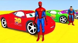 8.5K views · 197 reactions | Colors for Children to Learn with McQueen Tow Vehicles 3D Spiderman for Kids & Superhero Cars | Spiderman And Frozen Elsa Learn Colors | Facebook