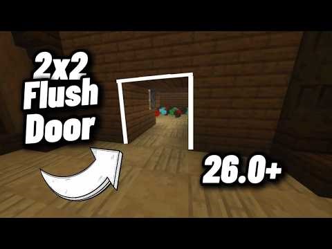 Easy 2x2 Redstone Door Tutorial