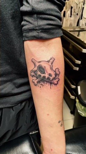 Cubone Skull Tattoo | Subtle Pokémon-Inspired Design | Teddington Ink