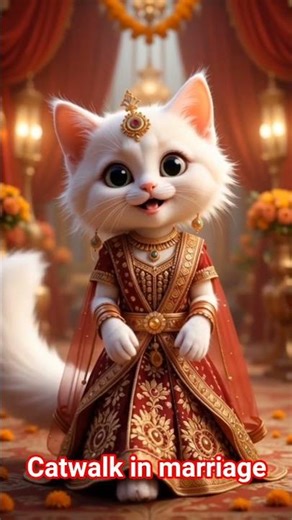 "Bride Cat’s Wedding Walk 💍🐱 | So Adorable!"