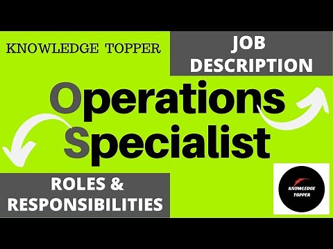 Operations Specialist Job Description | Operations Specialist Roles and Responsibilities