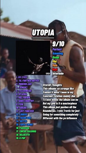 UTOPIA Review By Travis Scott