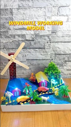 Windmill Working Model Using Motor | Easy Science Project | school project