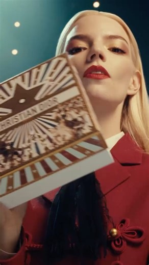 Dior Beauty Official on Instagram: "In the heart of the Dior Circus of Dreams, @AnyaTaylorJoy opens the door to enchantment and reveals the golden essence of J’adore, a true celebration of wonder. #DiorBeauty #DiorHoliday"