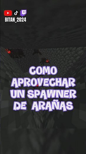 GRANJA DE ARAÑAS MINECRAFT BEDROCK #minecraft #minecraftpe #viral #shorts #spider