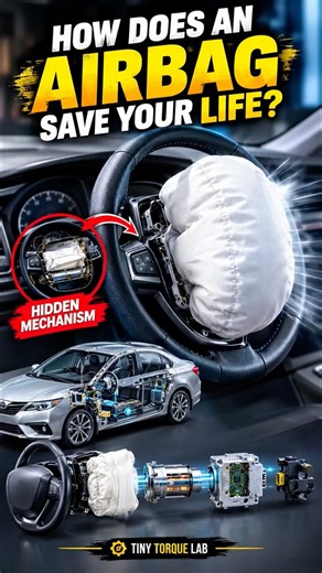 How Does a Car Airbag Work? 🤯 Inside the Hidden Safety Mechanism!