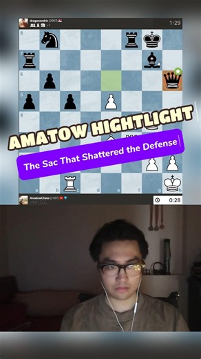 The Sac That Shattered the Defense #amatowchess