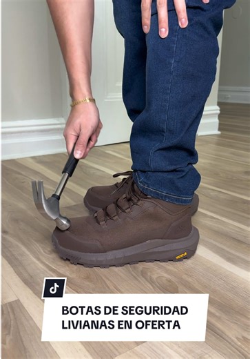 Botas de seguridad ultralivianas,con diseño moderno y lo mejor es el precio tan económico y envío gratis pero todo esto es por tiempo limitado en el carrito naranja del vídeo #boots #safetyboots #workboots #botasdetrabajo #safetyfirst