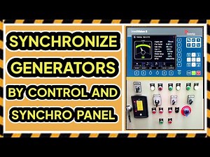 🔴 HOW TO SYNCHRONIZE GENERATORS IN MANUAL OPERATION | BY CONTROL AND SYNCHRO PANEL #professionals