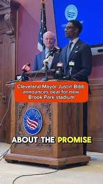 Mayor Justin Bibb and the Haslams have reached a deal to build a new covered stadium in Brook Park