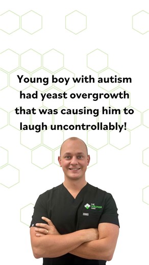 Health Restoration Clinic | Dr. Devin & Dr. Kyrah on Instagram: "🧩Yeast overgrowth can impact the brain through toxins and neurotransmitter disruption, sometimes showing up as sudden, uncontrollable laughing in children with autism. These byproducts can irritate the nervous system and alter behavior in ways that aren’t always obvious. 🧩Identifying and addressing yeast through proper testing and support can play an important role in improving emotional regulation and overall well-being. 🧩Comme