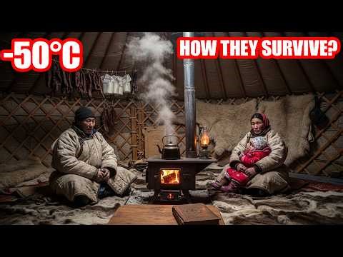 STAYING WARM AT -50°C: The Ancient Secrets of Mongolian Nomad Survival | No Electricity