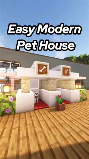 Easy Modern Minecraft Pet House