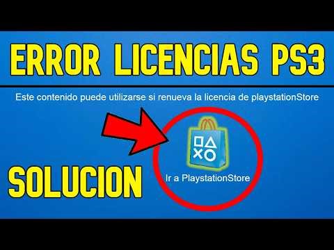 Como corregir error de Licencias en Juegos de Playstation 3