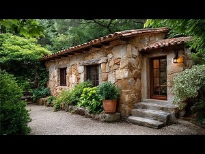Italian Tiny Stone House Design in Green Garden | Why This Small Home Feels So Warm