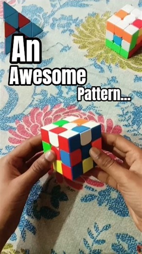 An awesome pattern of rubik's cube😍