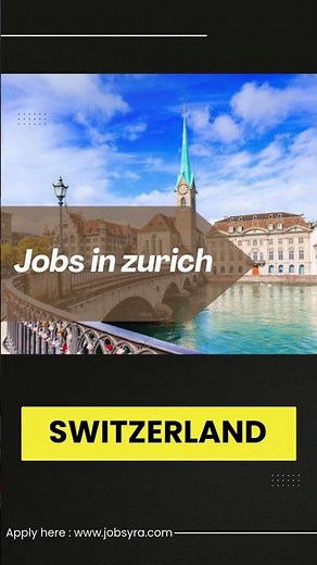 Jobs in zurich