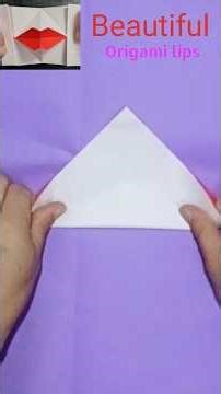 Stunning Origami Lips 💋 | Easy Paper Art l #Origami Shorts l
