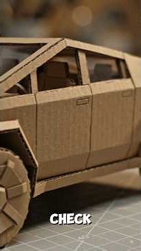 DIY MAKING AMAZING TESLA CYBER TRUCK 🤯👈🏻⚡ #art #diy #tesla #cybertruck