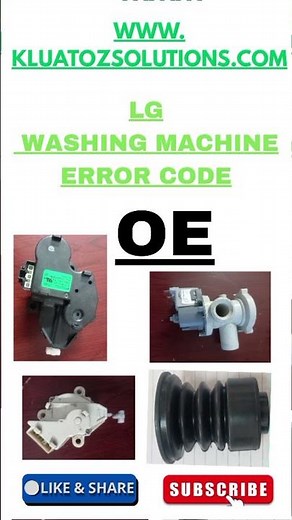 OE error lg washing Machine Repair