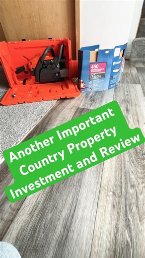 Important country property investment and review - every man needs a chainsaw #chainsaw #husqvarna