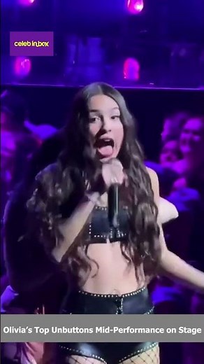 Olivia Rodrigo’s Top Unbuttons Mid Performance on Stage