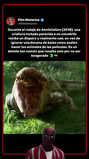 Durante el rodaje de Annihilation (2018), un animal murió como si las balas funcionaran de verdad