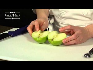 How to core an apple with a melon baller
