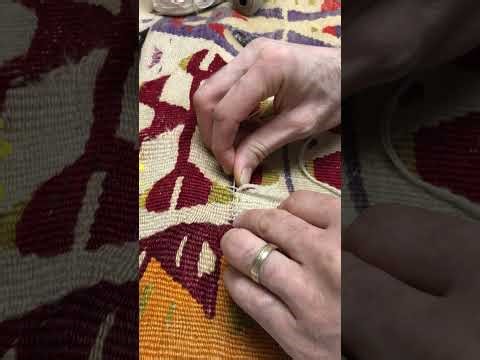 How to Repair Moth Damage Kilim Rug?