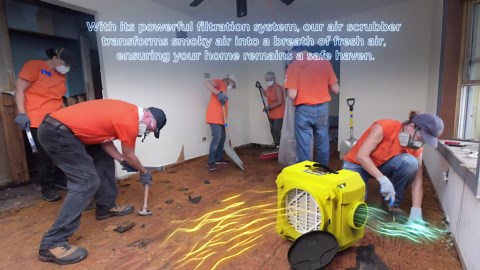 ALORAIR Air Scrubber with 3 Stage Filtration, Stackable Negative Air Machine for Industrial and Commercial Use, Heavy Duty Air Cleaner with MERV-10 Filter, HEPA/Activated carbon Filter, Red