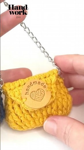 A mini bag that's quick to make and looks beautiful #crochet