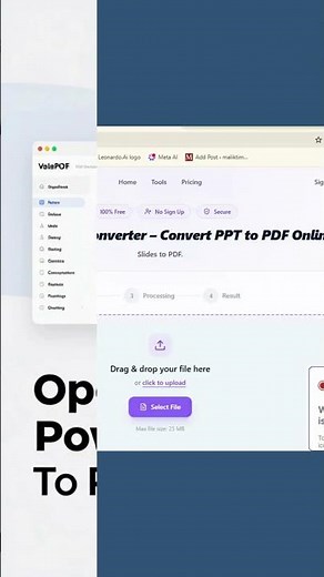 How to Convert PowerPoint to PDF Online Free | PPT to PDF Converter with VelaPDF