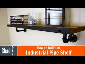 DIY Industrial Pipe Shelf with Man Cave Tour