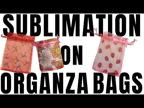 Personalized Fabric Favor Bags | Easy Sublimation on Organza