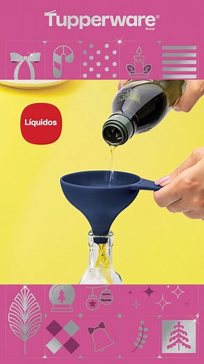 Dile adiós a los derrames y dile hola a la comodidad y practicidad. Con el Embudo Tupperware todo es más sencillo, consigue el tuyo en el Tupper Tips 12 y recuerda usar uno para alimentos y otro para químicos como detergentes. https://tupperware.ipapercms.dk/Tupperware/Mexico/catalogo_tupperware/tuppertips/vigente/ | Tupperware México