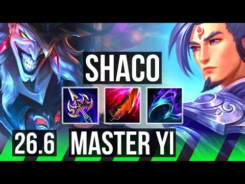 SHACO vs MASTER YI (JGL) | EUW Master | 26.6
